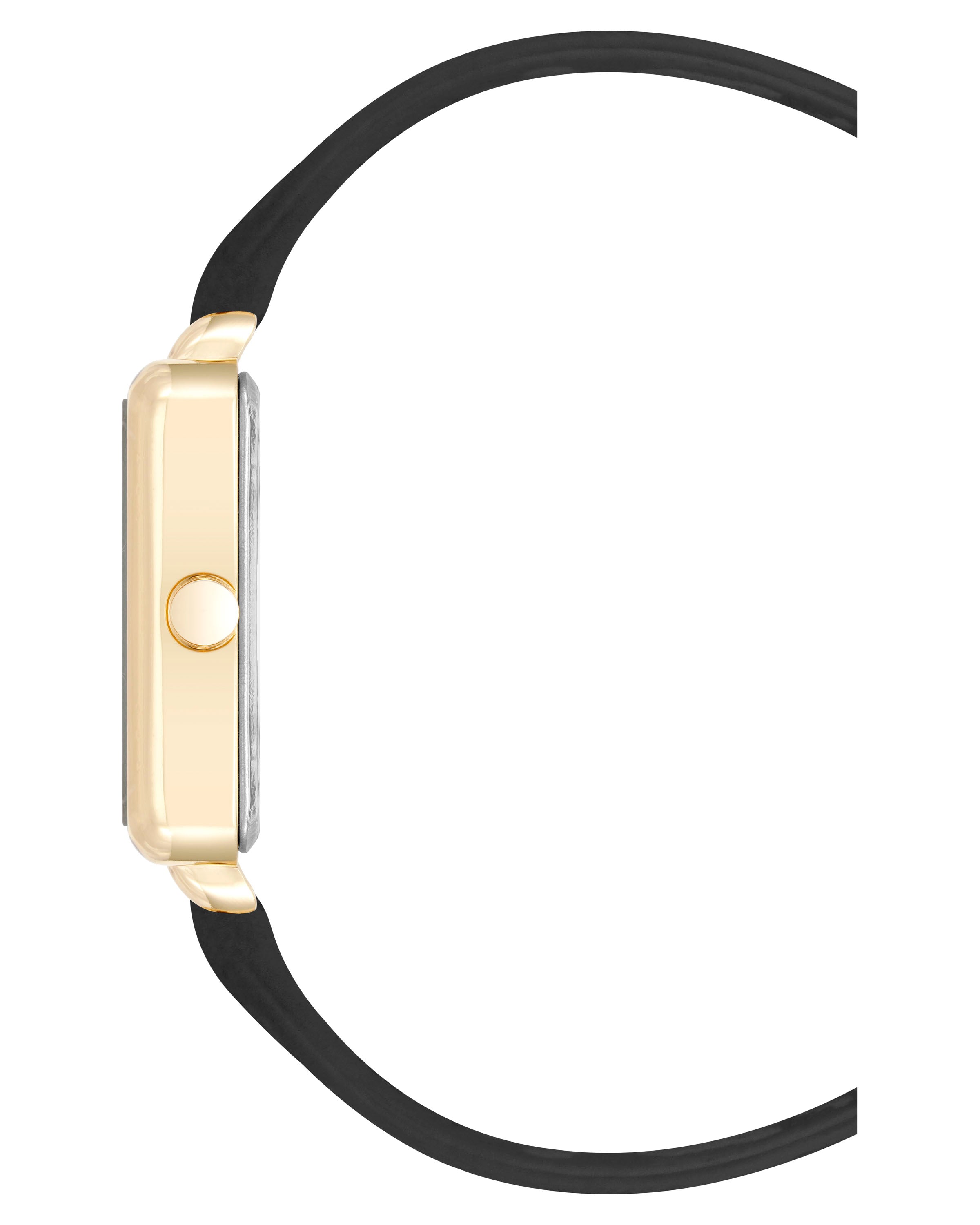 Square Case Smooth Strap Watch